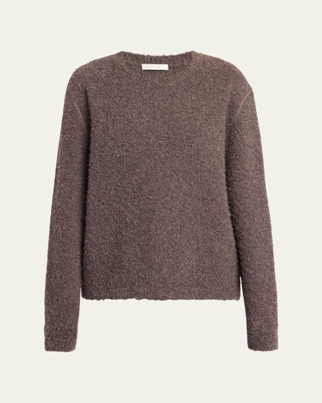 Leorina Cashmere Boucle Knit Sweater